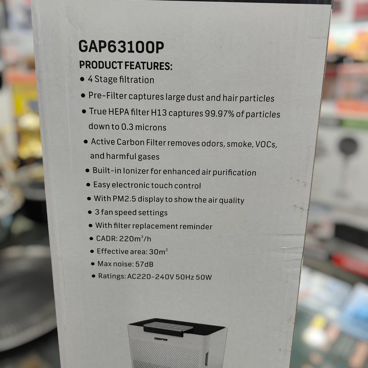 Geepas air purifier  GAP 63100