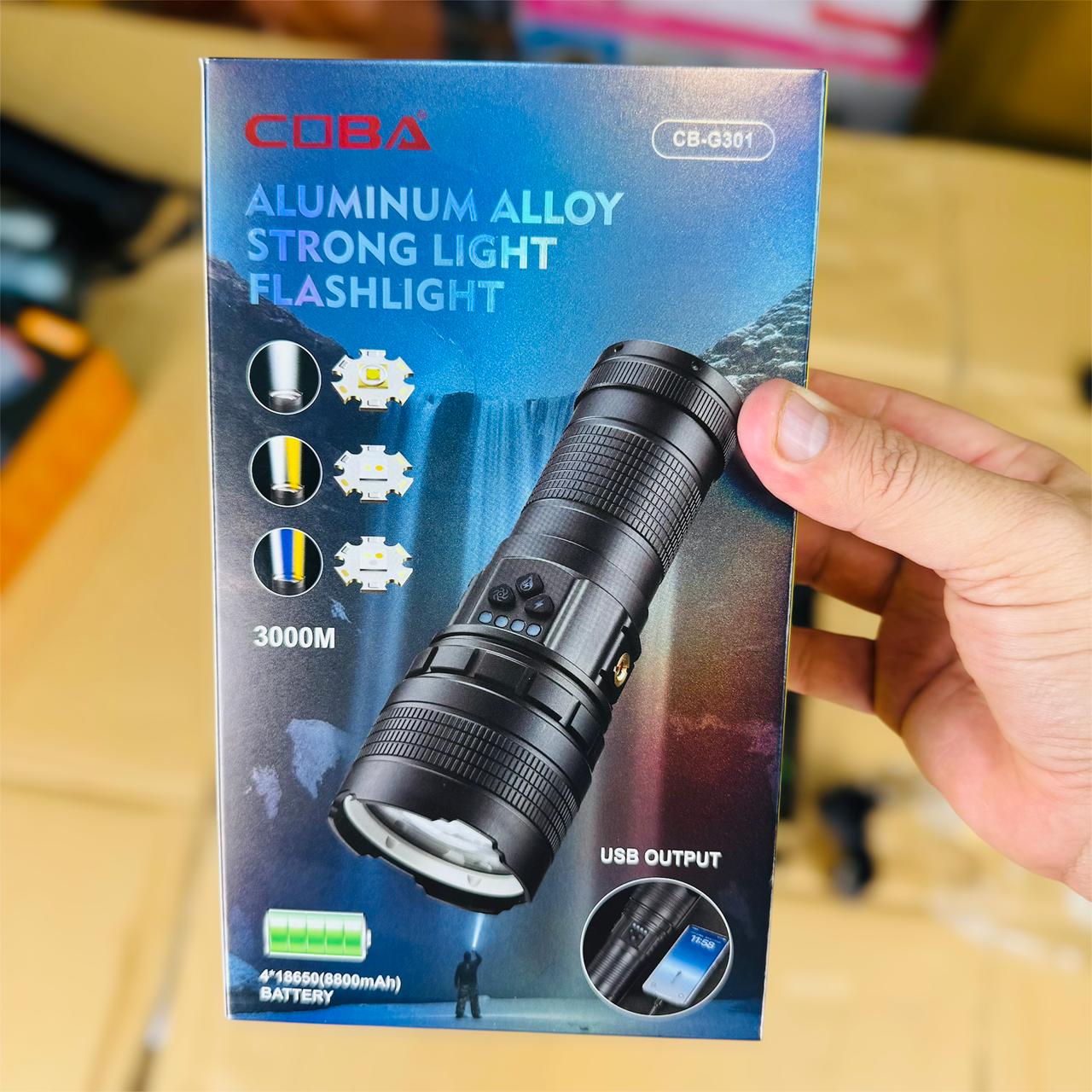 CUBA 2000 KM FLASH LIGHT TORCH WITH 3 MOOD