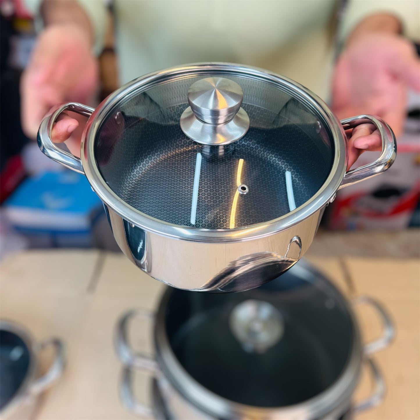 Germany honeycomb lesser coating casserole set