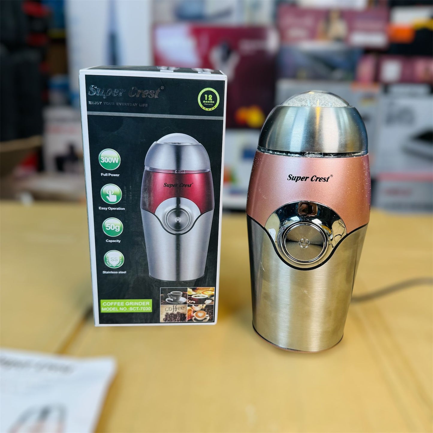 super crest germany stainless steel 50g spice grinder ( masala grinder)