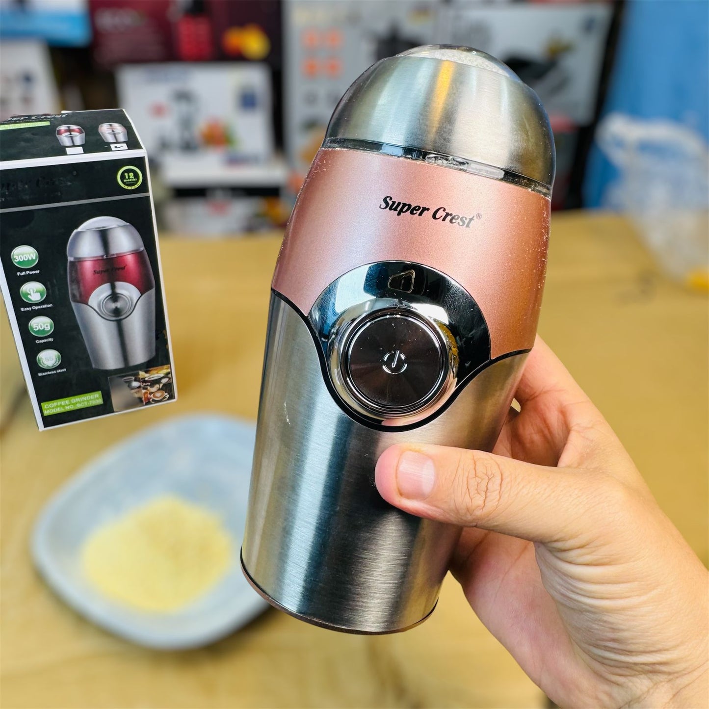 super crest germany stainless steel 50g spice grinder ( masala grinder)