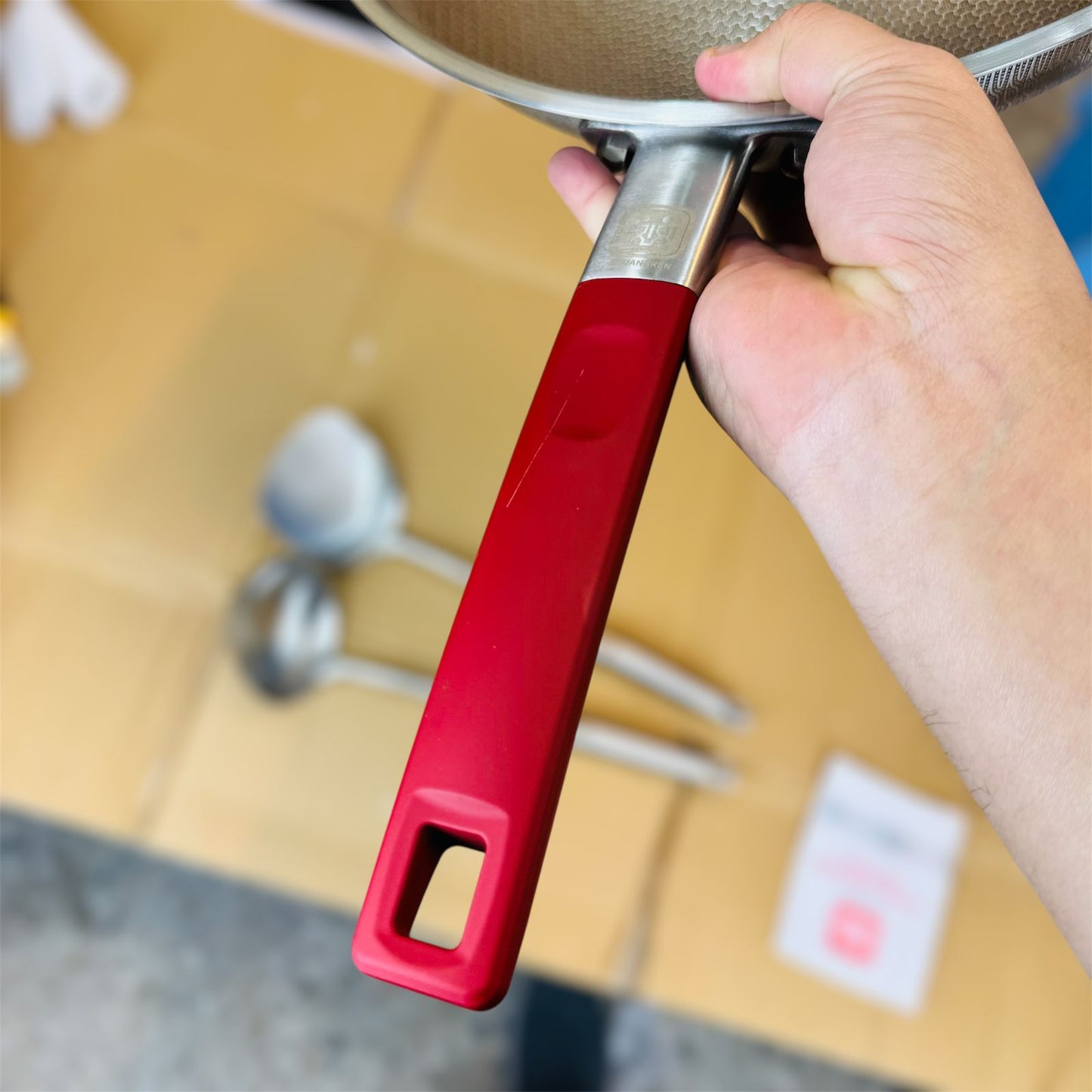 Germany lot honeycomb lesser coating Frypan