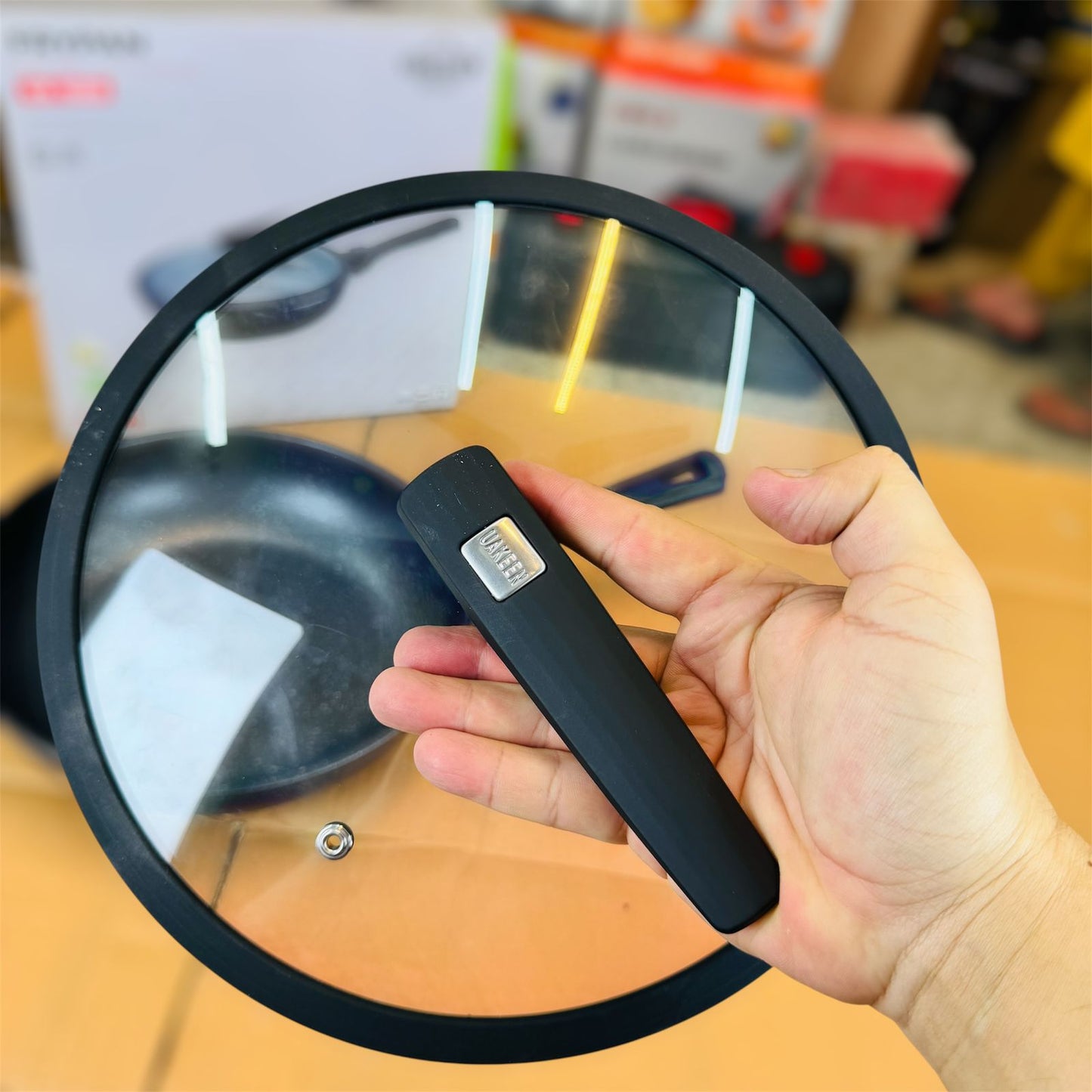 uakeen germany granite 28cm fry pan vk-1628