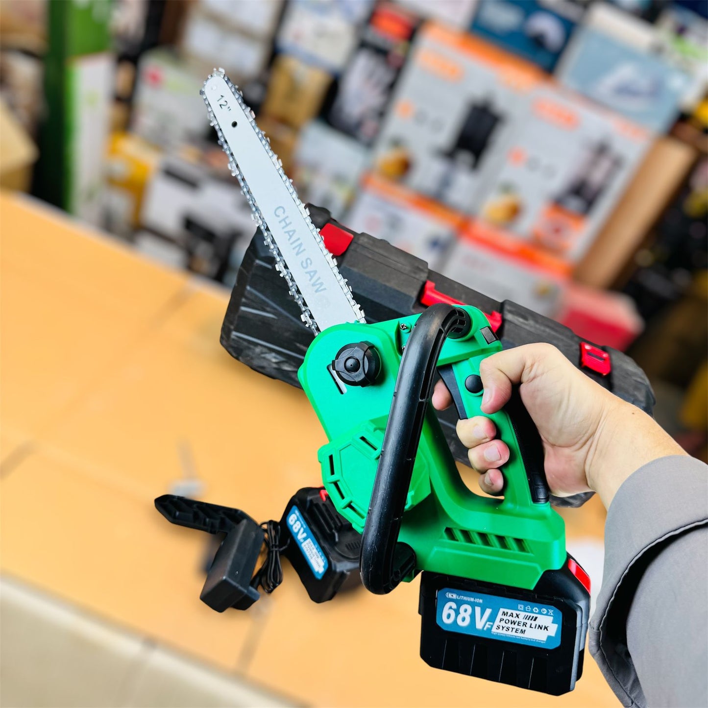 lot imported rechargeable chainsaw 68v 12inches