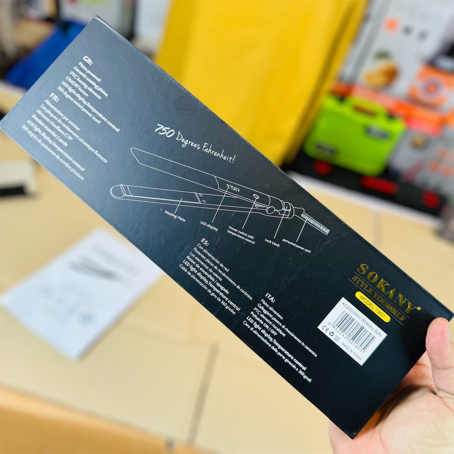 sokany professional  salon ultra hair straightener sk-1901