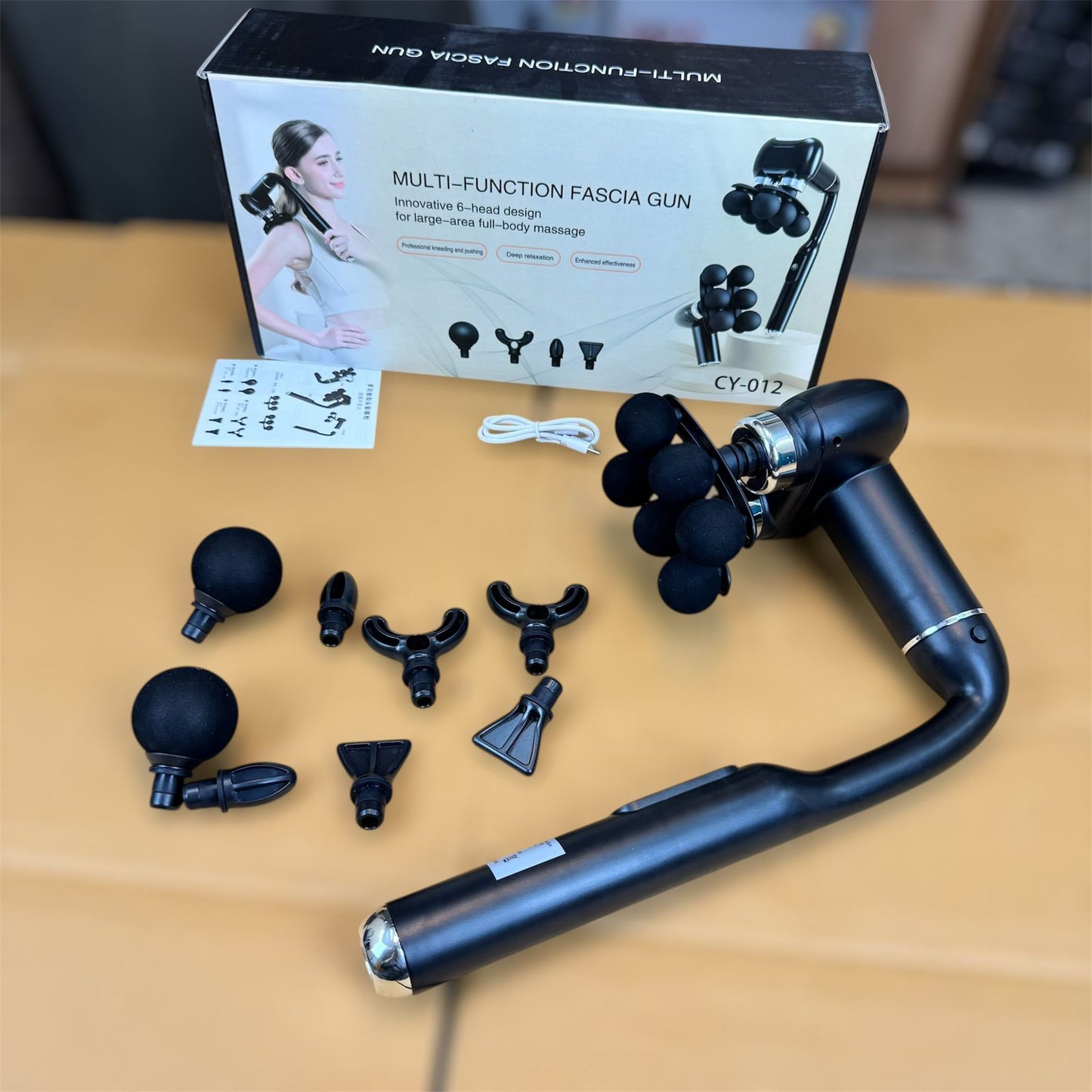 6 head rechargeable multifunction massager