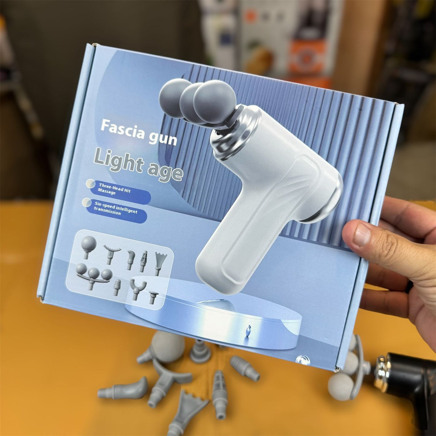 9 in 1 massager with 3 head function