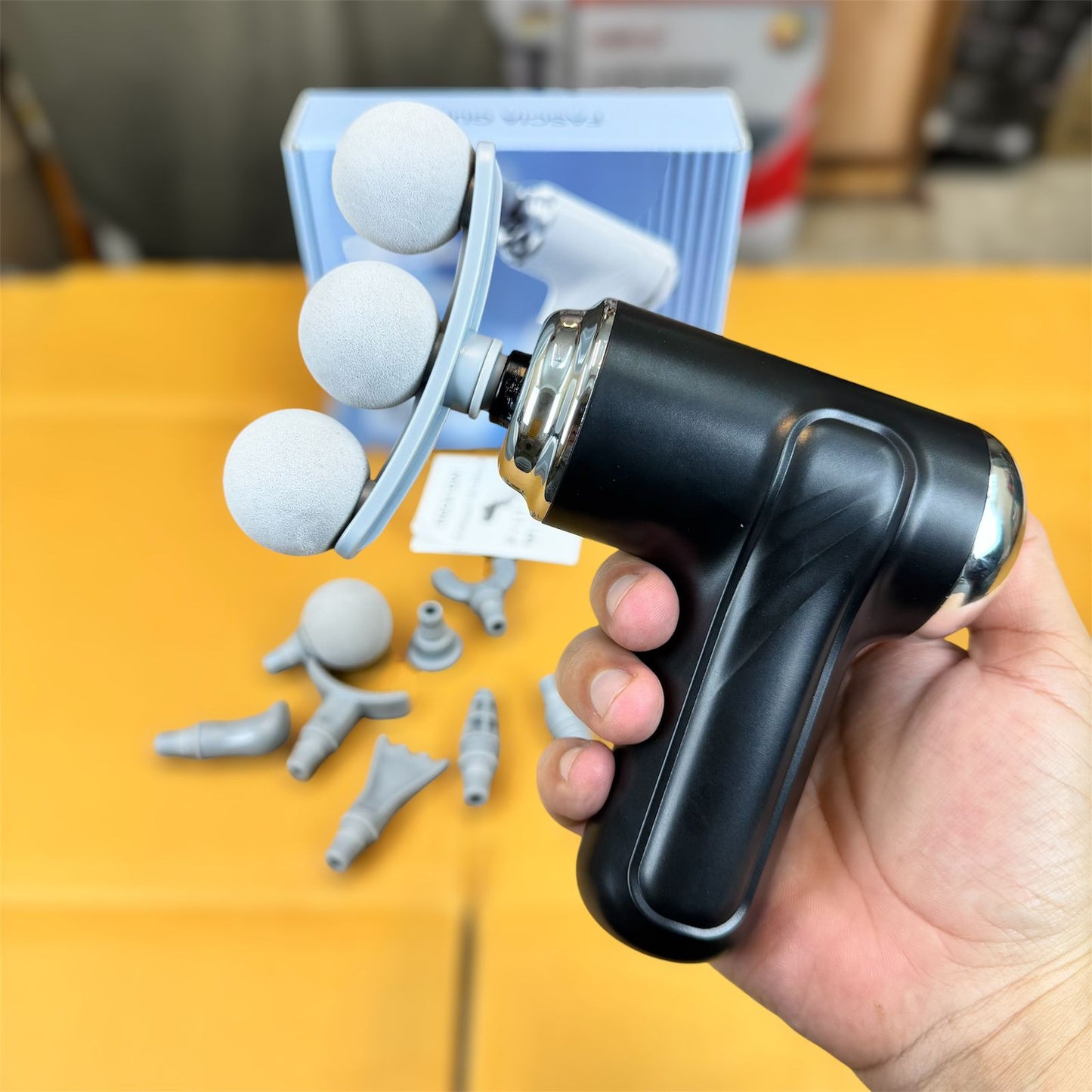 9 in 1 massager with 3 head function