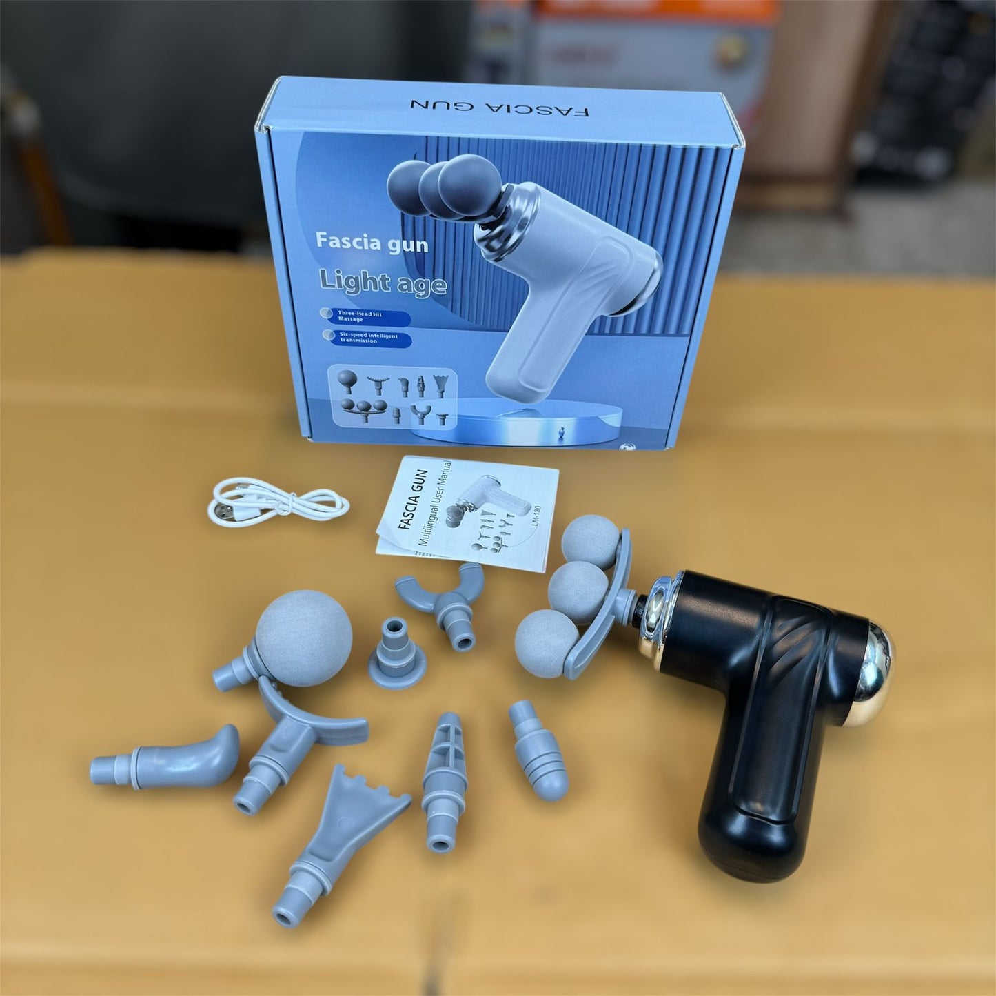 9 in 1 massager with 3 head function