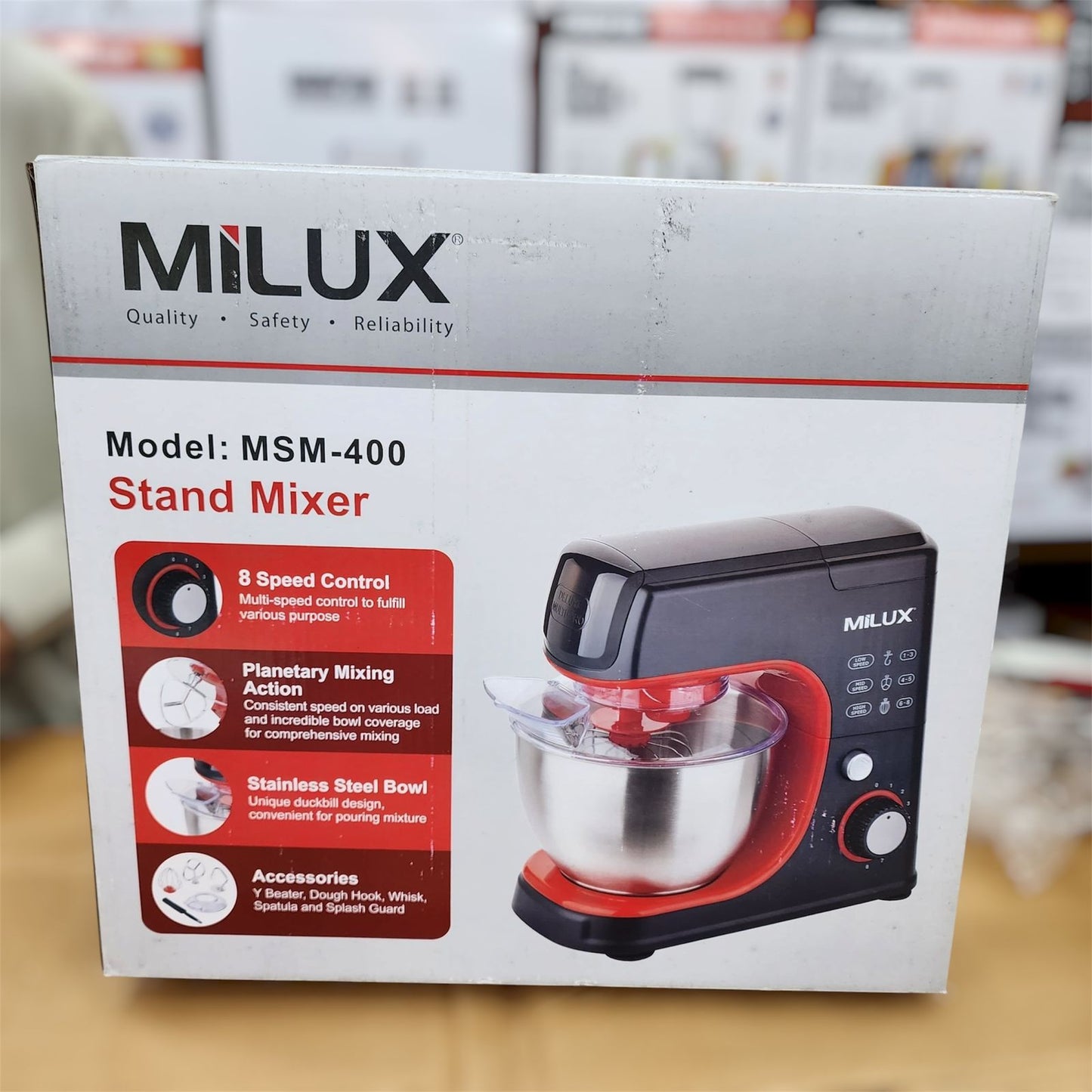 milux 3L stand mixer Model msm 400