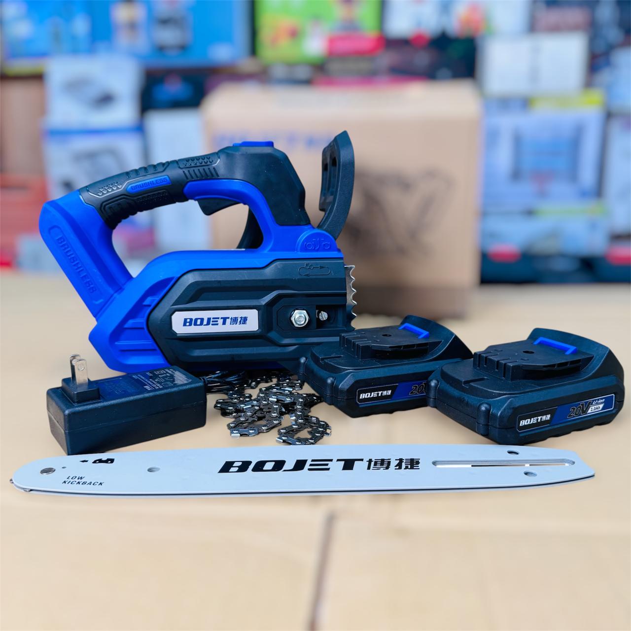 LOT imported BOJET  BJ 4372  12 inches chainsaw 2 batteries