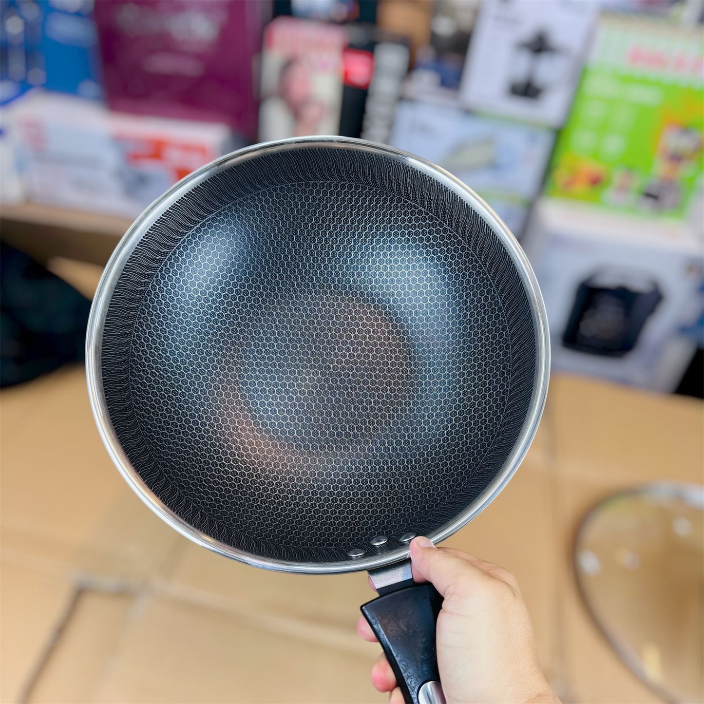 lot imported lasser coating deep fry pan 32CM