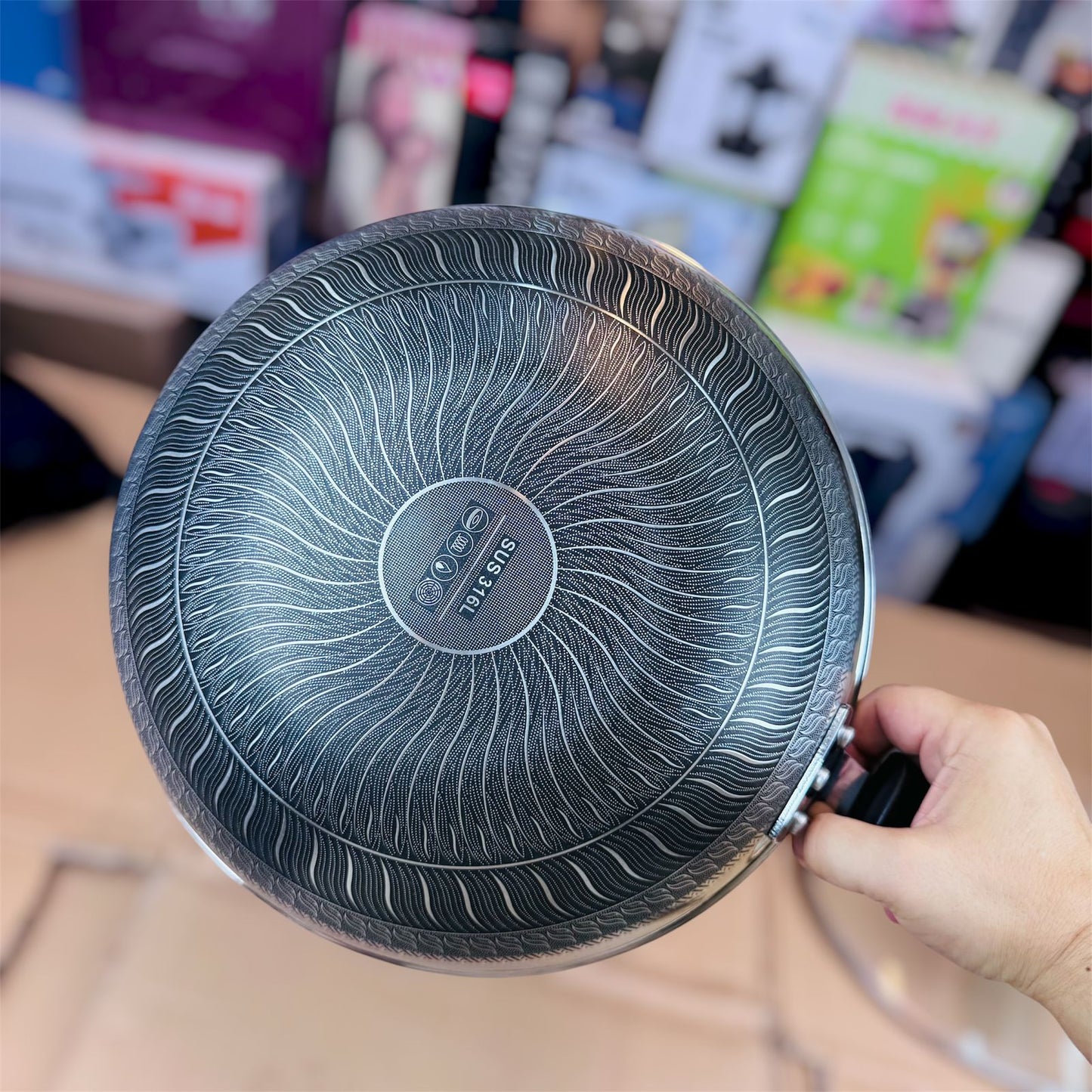 lot imported lasser coating deep fry pan 32CM