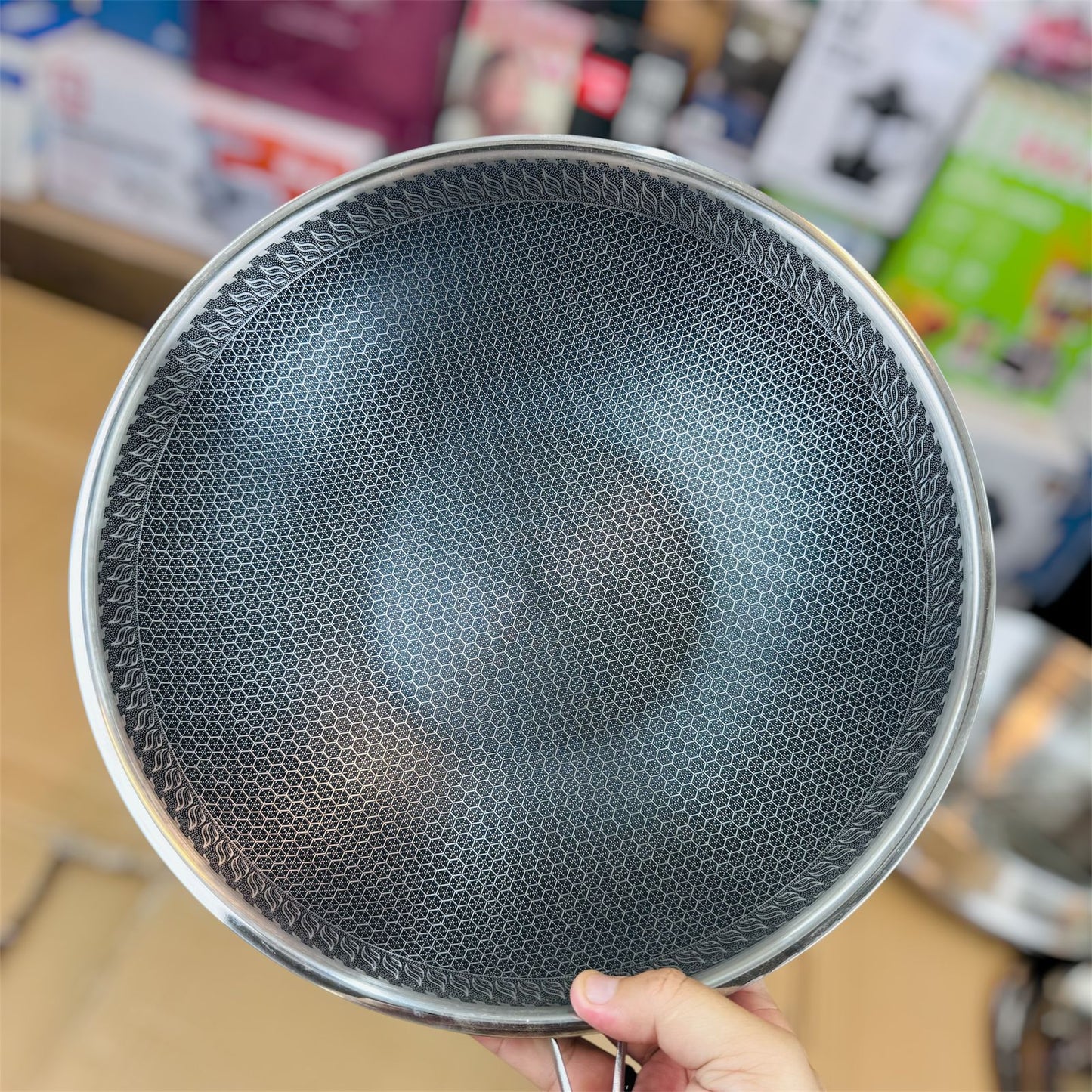 lot imported lesser coating deep fry pan 32CM food stamer