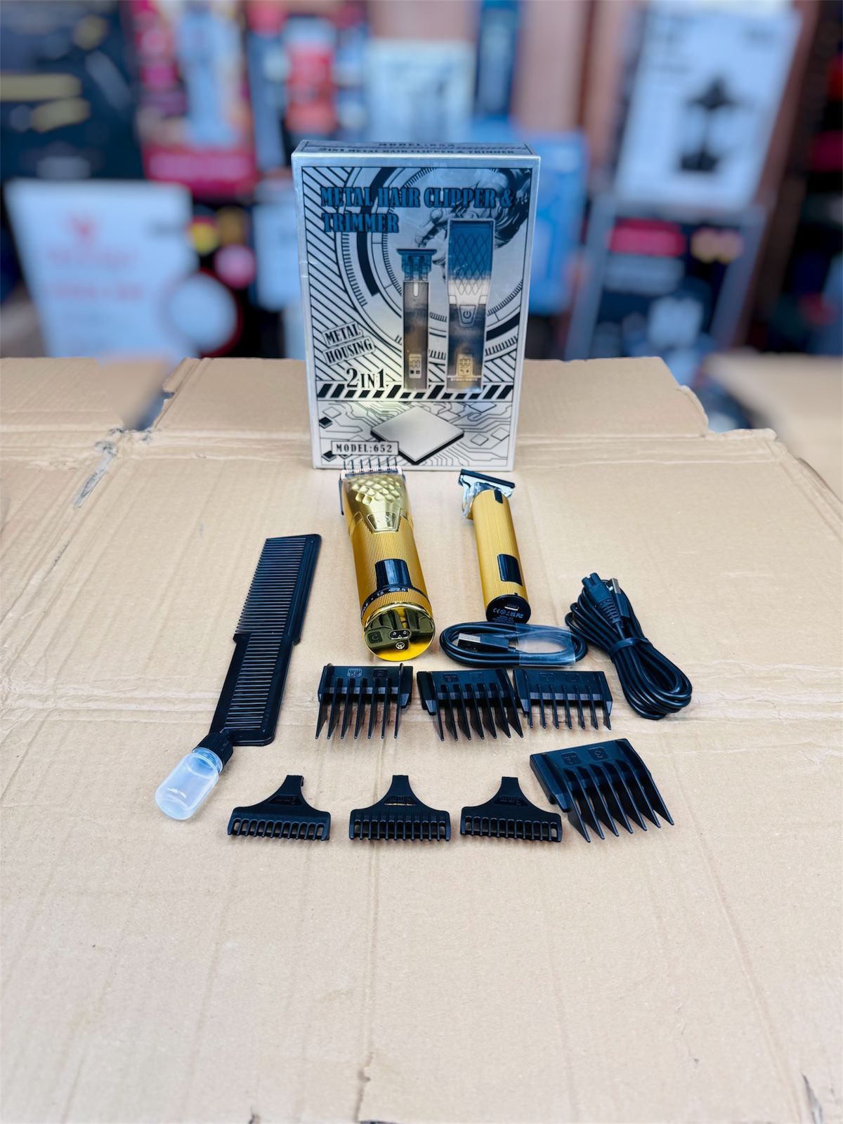 Professional 2 in 1 Metal hair clipper & trimmer M652