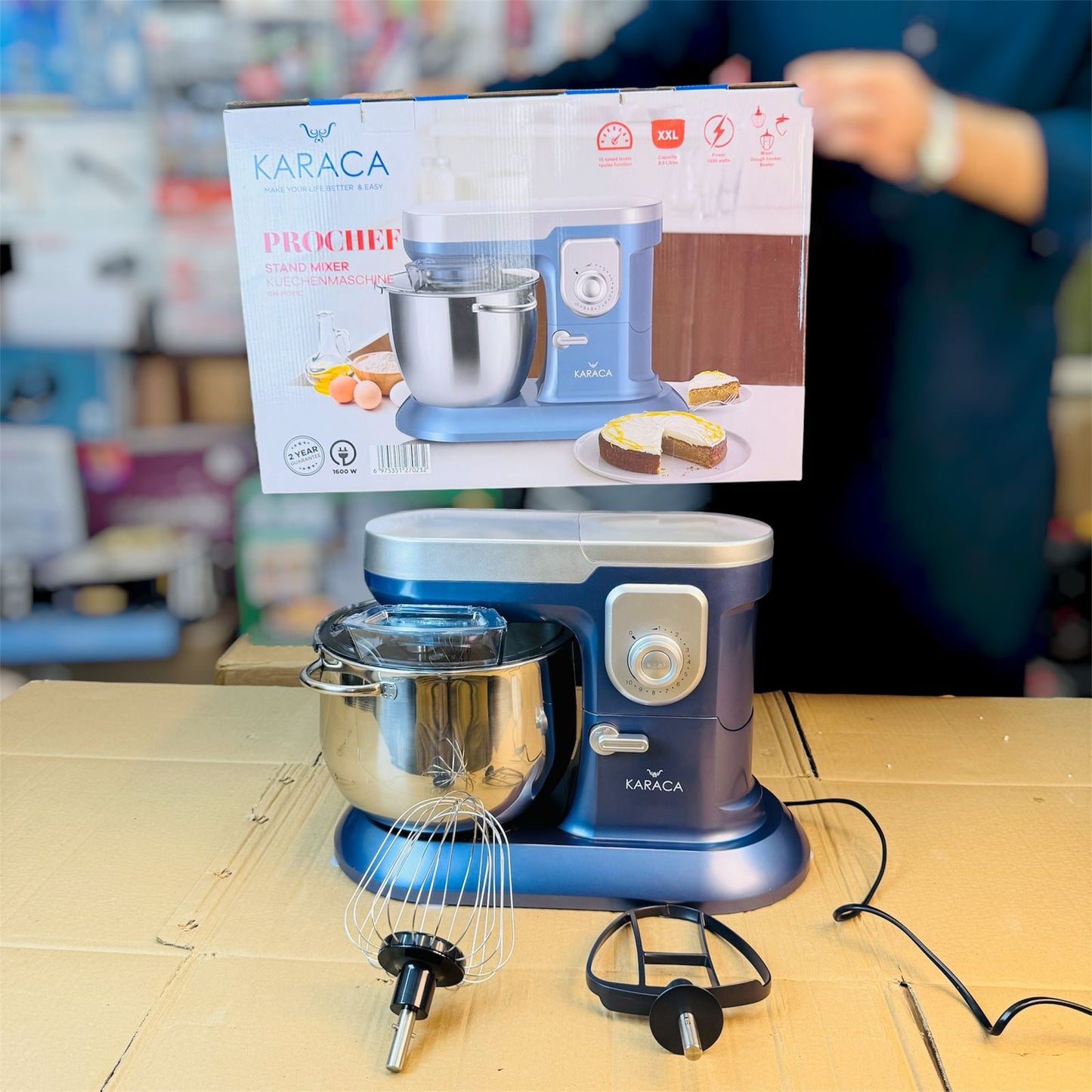 karaca prochef stand mixer 8 litter GM_MO81C (1600W)