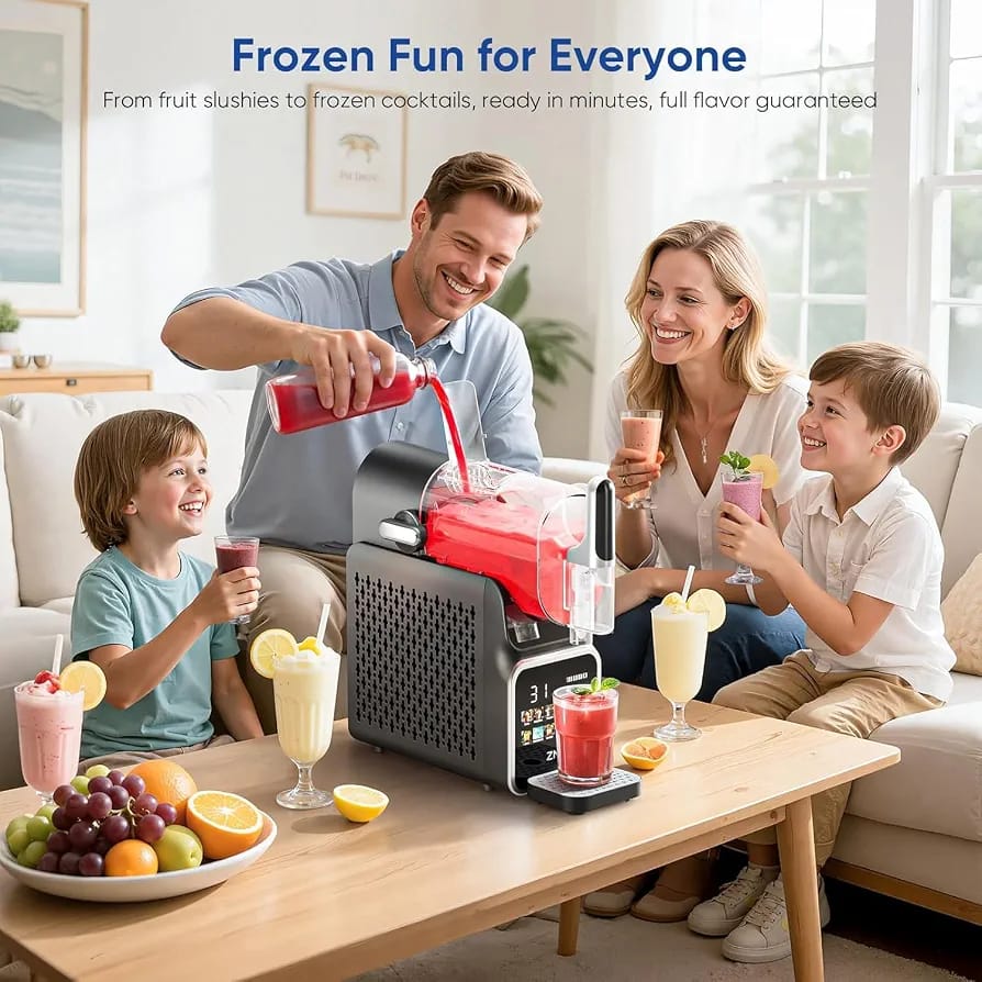 UAkeen Slushie Machine for Home, Party & Small Business, Makes Slushies
