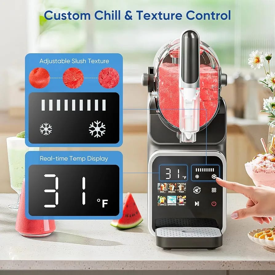 UAkeen Slushie Machine for Home, Party & Small Business, Makes Slushies