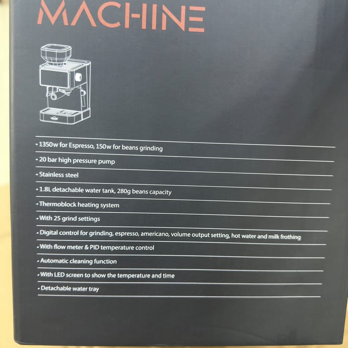 UAKEEN espresso coffe machine with grinder ZL_1509
