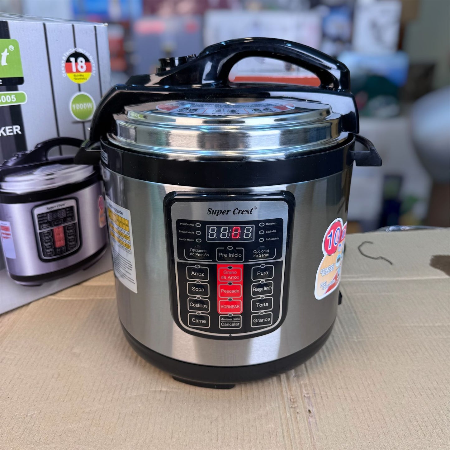 Super crest 10 in 1 6L German electric  pressure cooker  M SCT3005