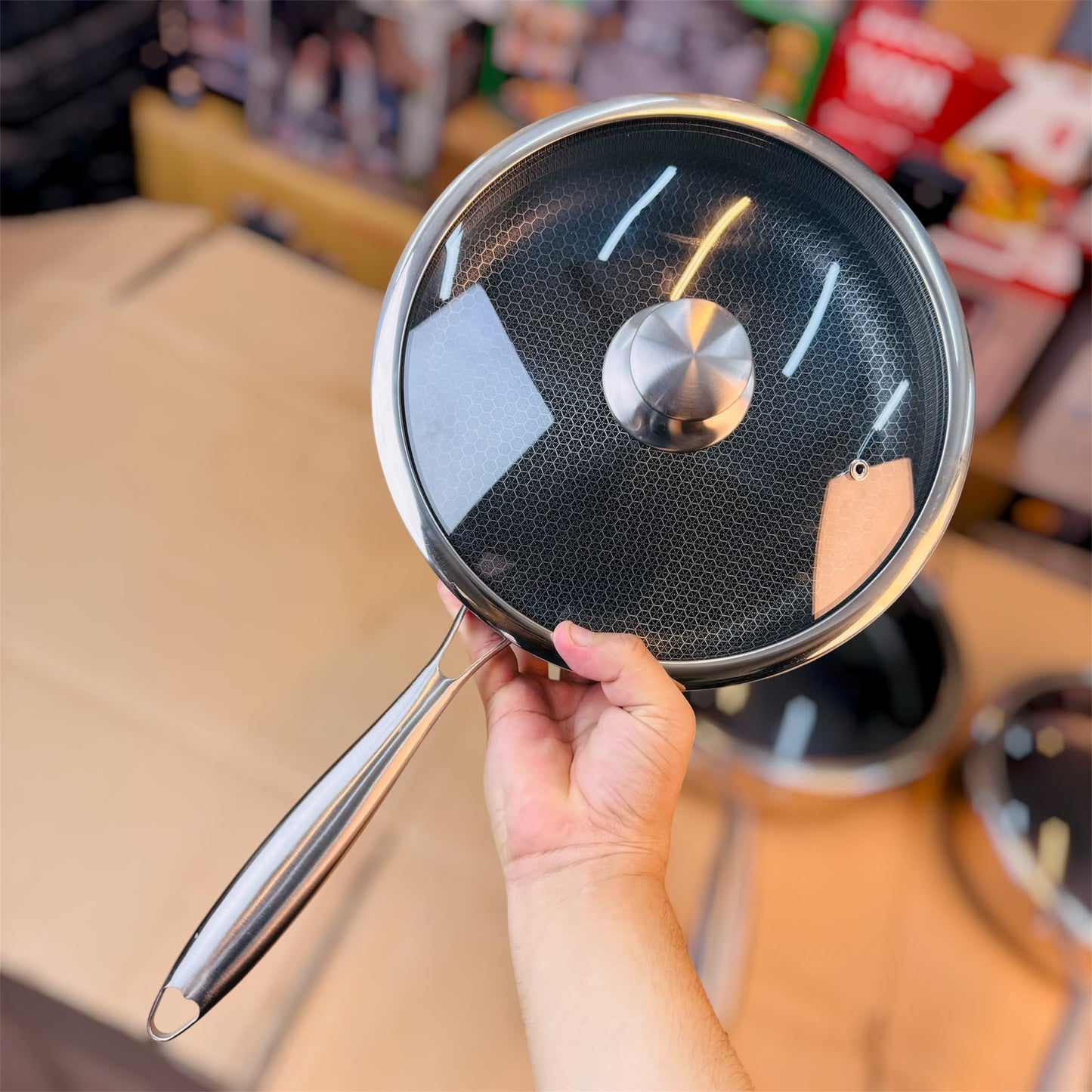 Honeycomb Lesser Coating Shallow Frypan