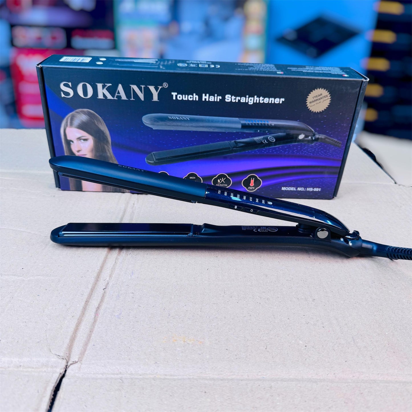 Sokany digital professional hair straightener HS991