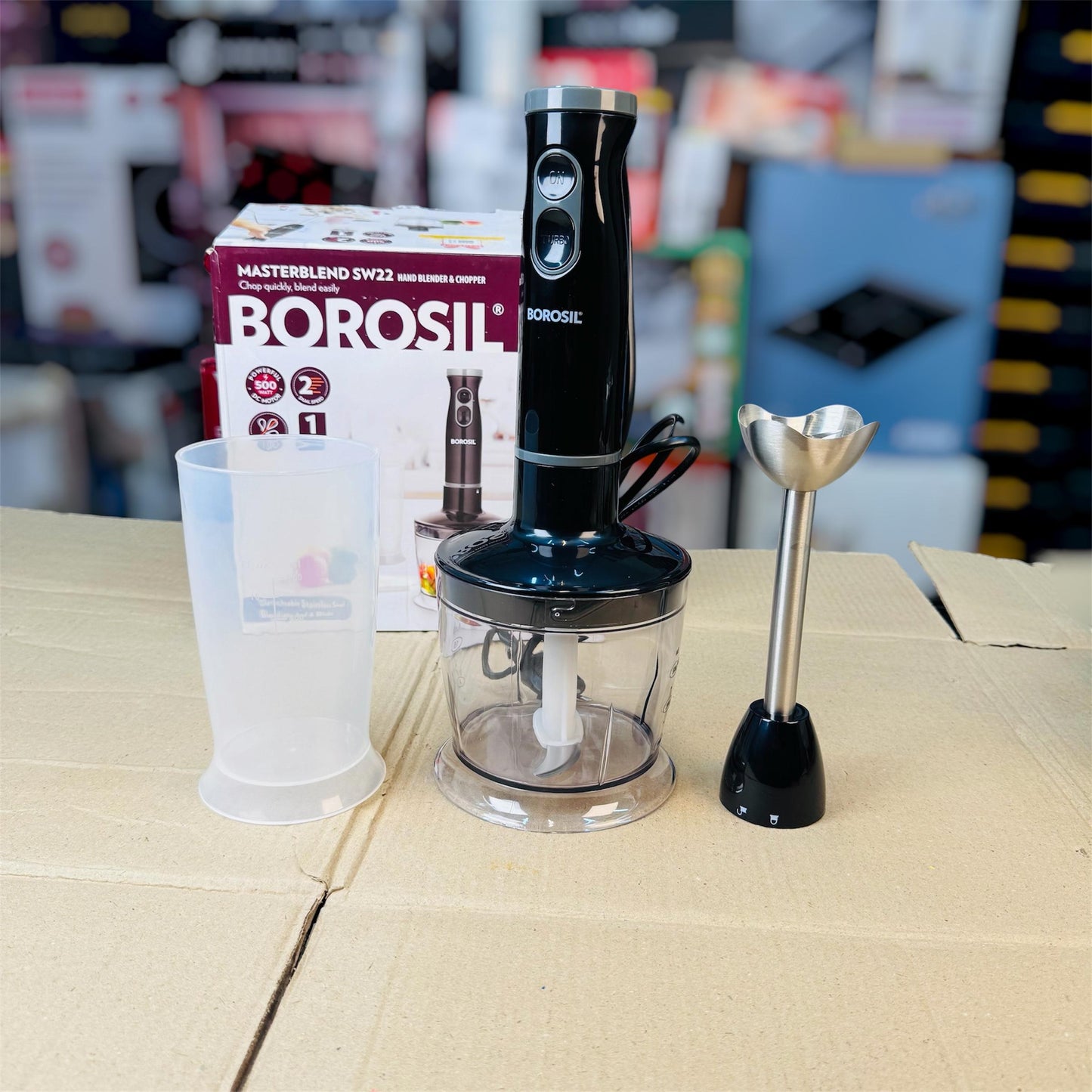 BOROSIL 2-in-1 Hand Blender & Chopper