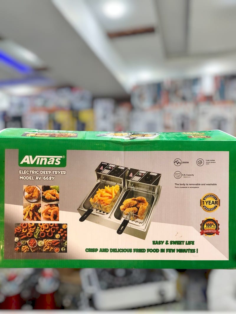 Avinas double 6.8L & 6.8L Deep fryer AV_668Y