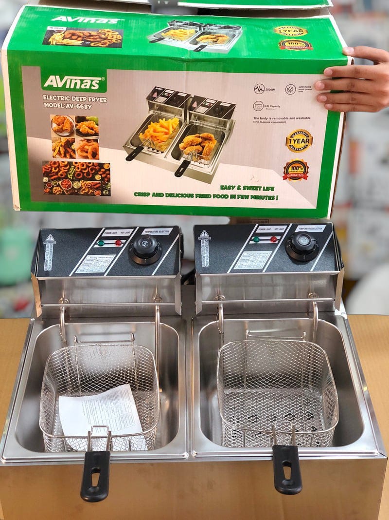 Avinas double 6.8L & 6.8L Deep fryer AV_668Y