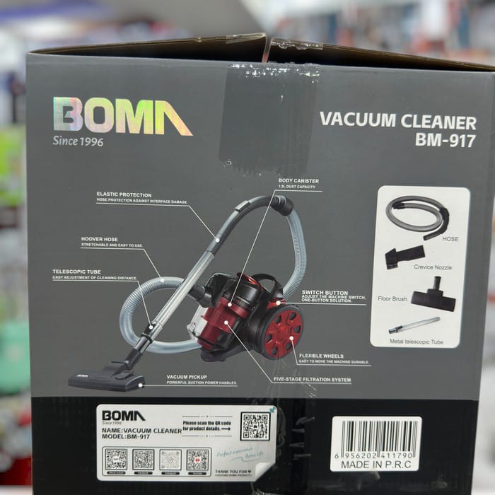 BOMA powerful cyclonic  1.5L vacuum cleaner BM-917