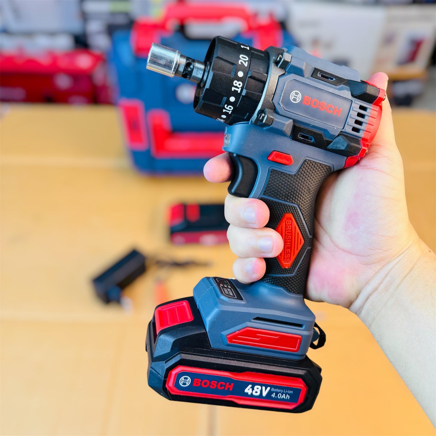 BOSCH 2 in 1 drill & impact wrench with tools