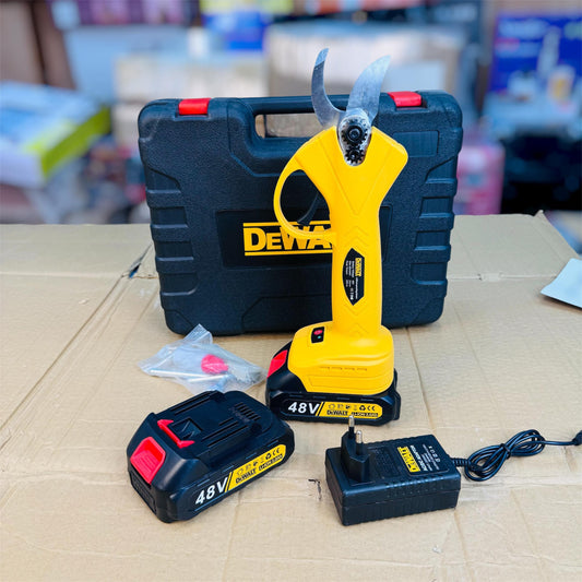 DeWalt 48V Cordless Electric Pruning Shear – Battery-Powered Garden Trimmer