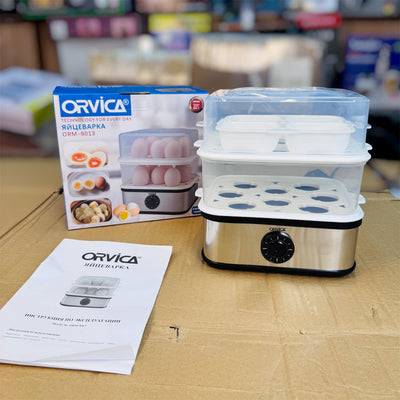 Orvica 16pc Egg Boiler ORM-913 – Electric Egg Cooker for Large Batches