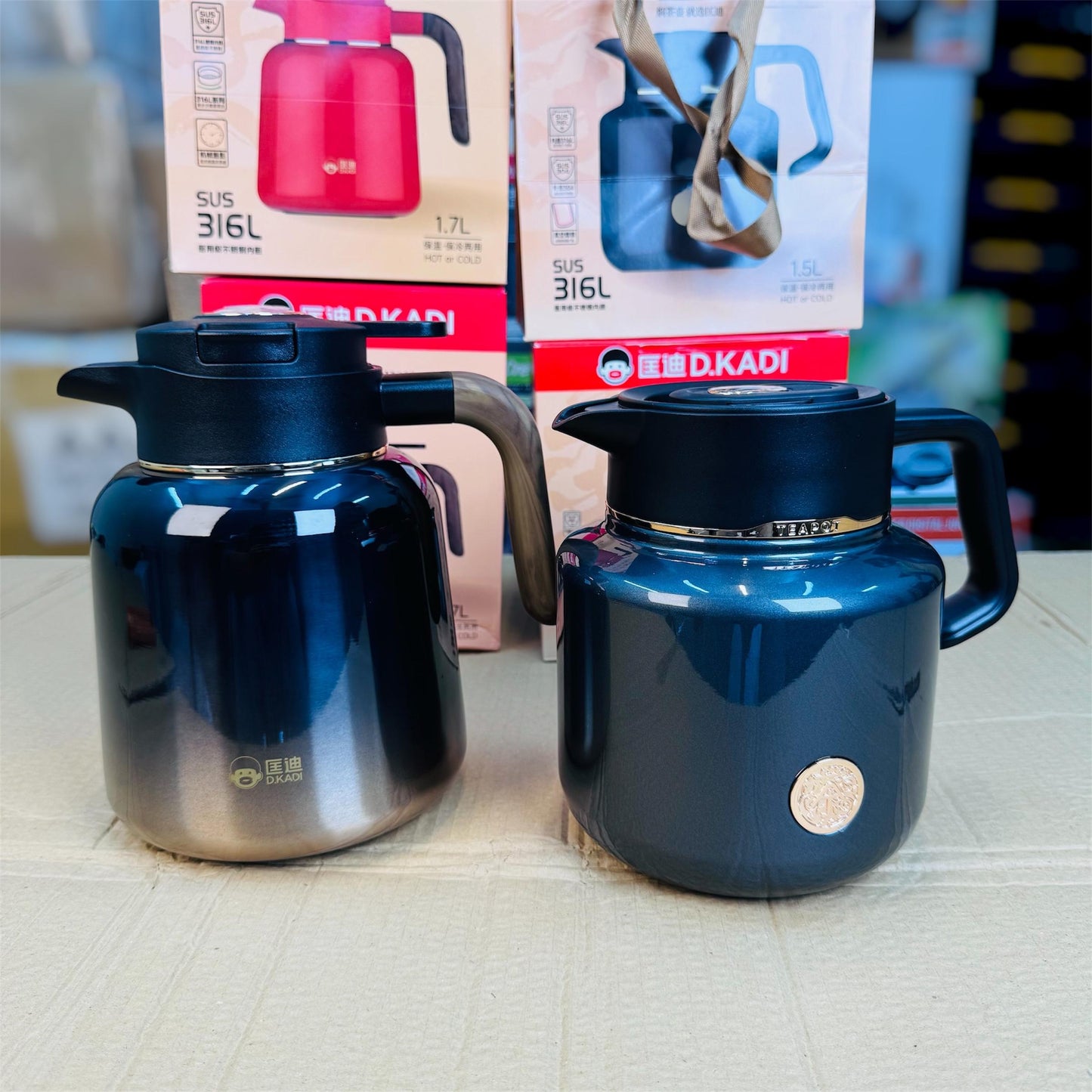 D Kadi Hot & Cool Thermos – 1.7L / 1.5L Insulated Flask