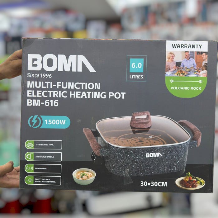 BOMA 6L Multifunction Electric Heating Pot BM-616 – Large Capacity Cooking Pot