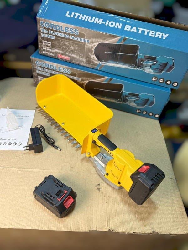 Cordless Tea Plucking Machine & Hedge Trimmer 310mm – Battery-Powered Garden Trimmer