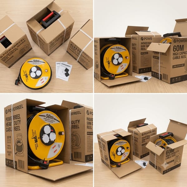 Industrial heavy Duty cable extension Reel