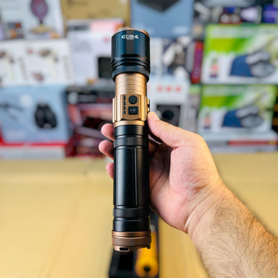 COBA Aluminum Alloy Strong Flashlight – Durable High-Power LED Torch