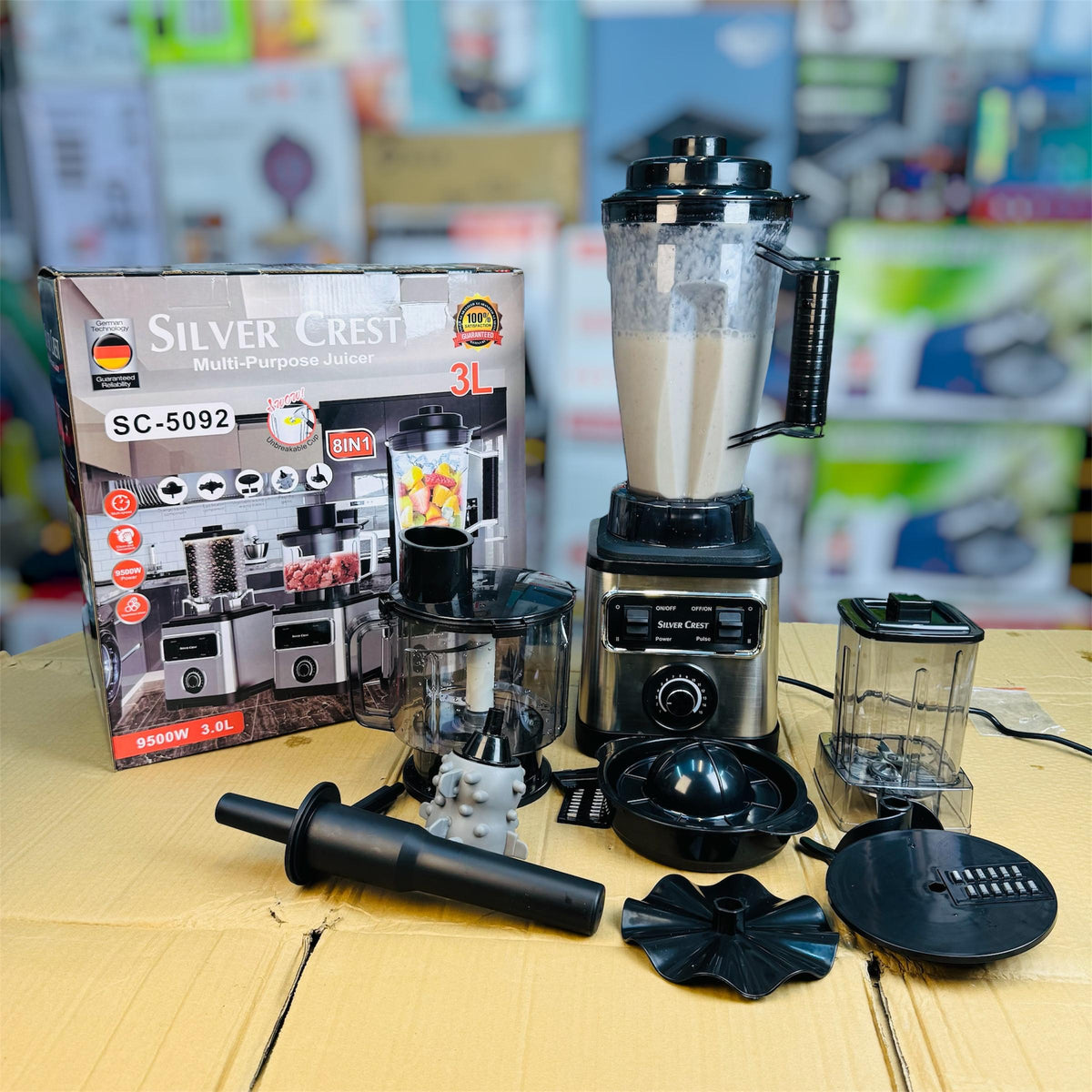 Silvercrest 8-in-1 Multi-Purpose Juicer – Electric Fruit & Vegetable Juicer