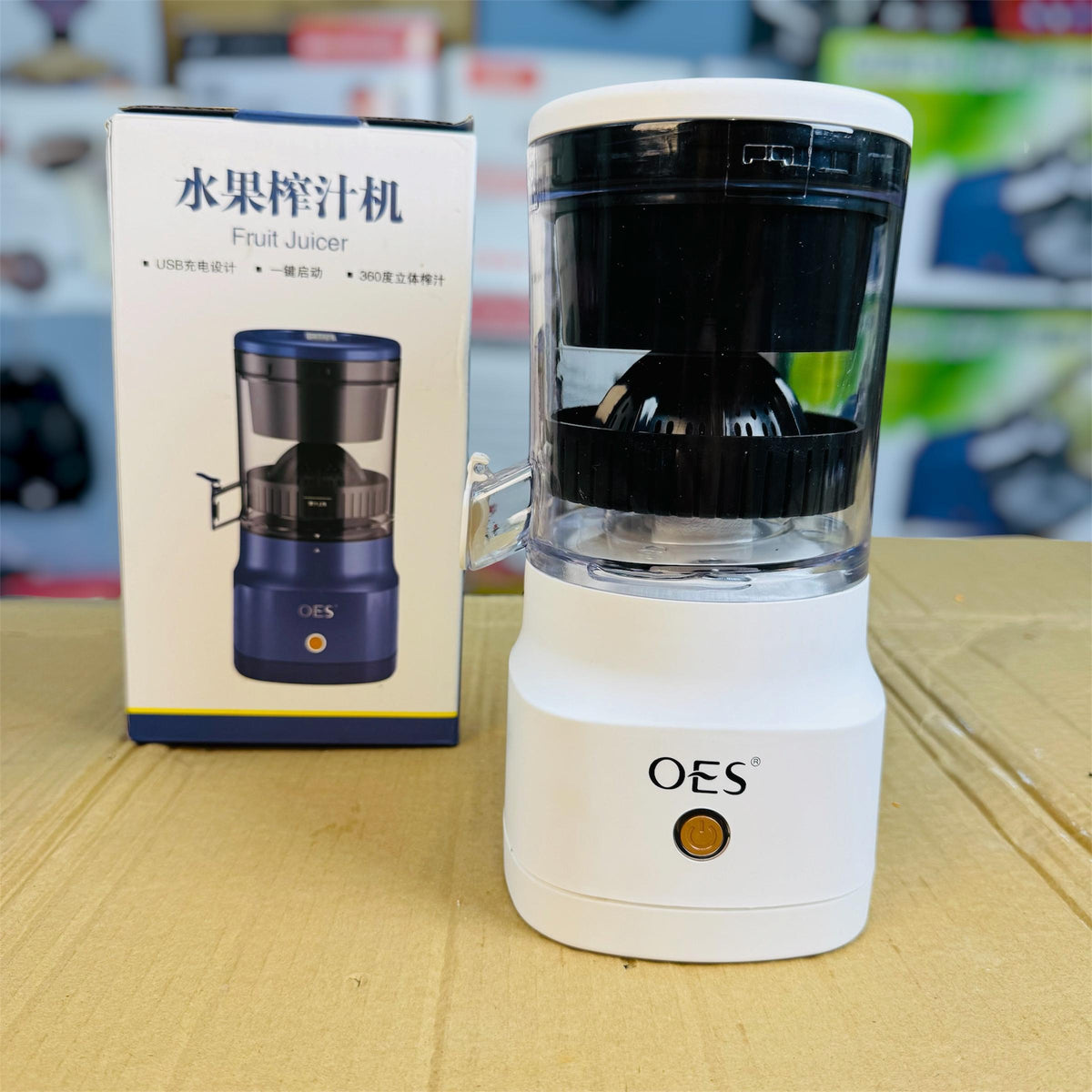 OES Rechargeable Fruit Juicer TY-690 –  Cordless Blender Bottle