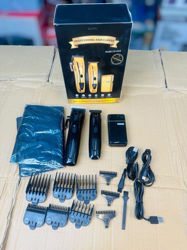 Professional 3-in-1 Grooming Kit – Hair Clipper, Trimmer & Shaver Set (Random Colour)