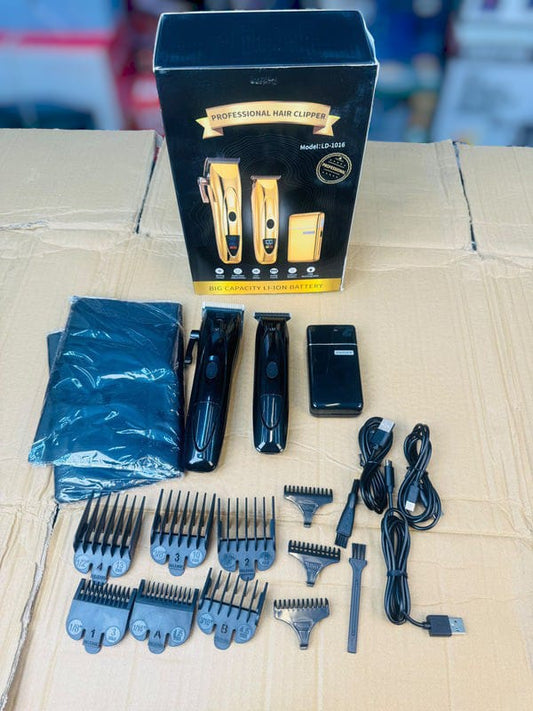 Professional 3-in-1 Grooming Kit – Hair Clipper, Trimmer & Shaver Set (Random Colour)