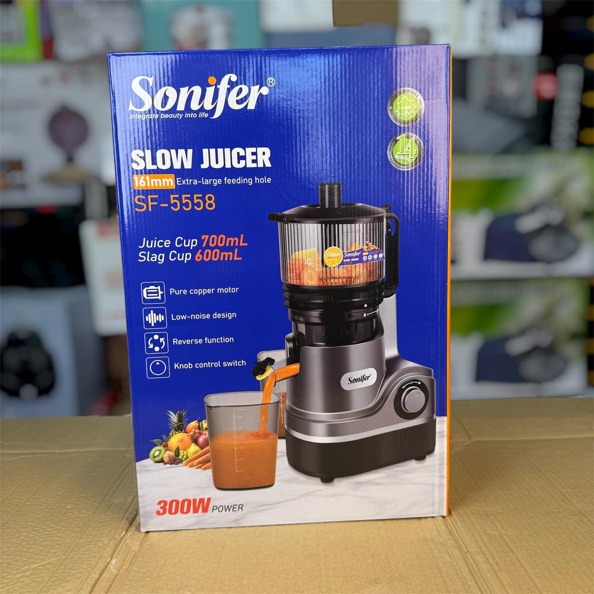 Sonifer Slow Juicer SF-5558 – Cold Press Masticating Juicer