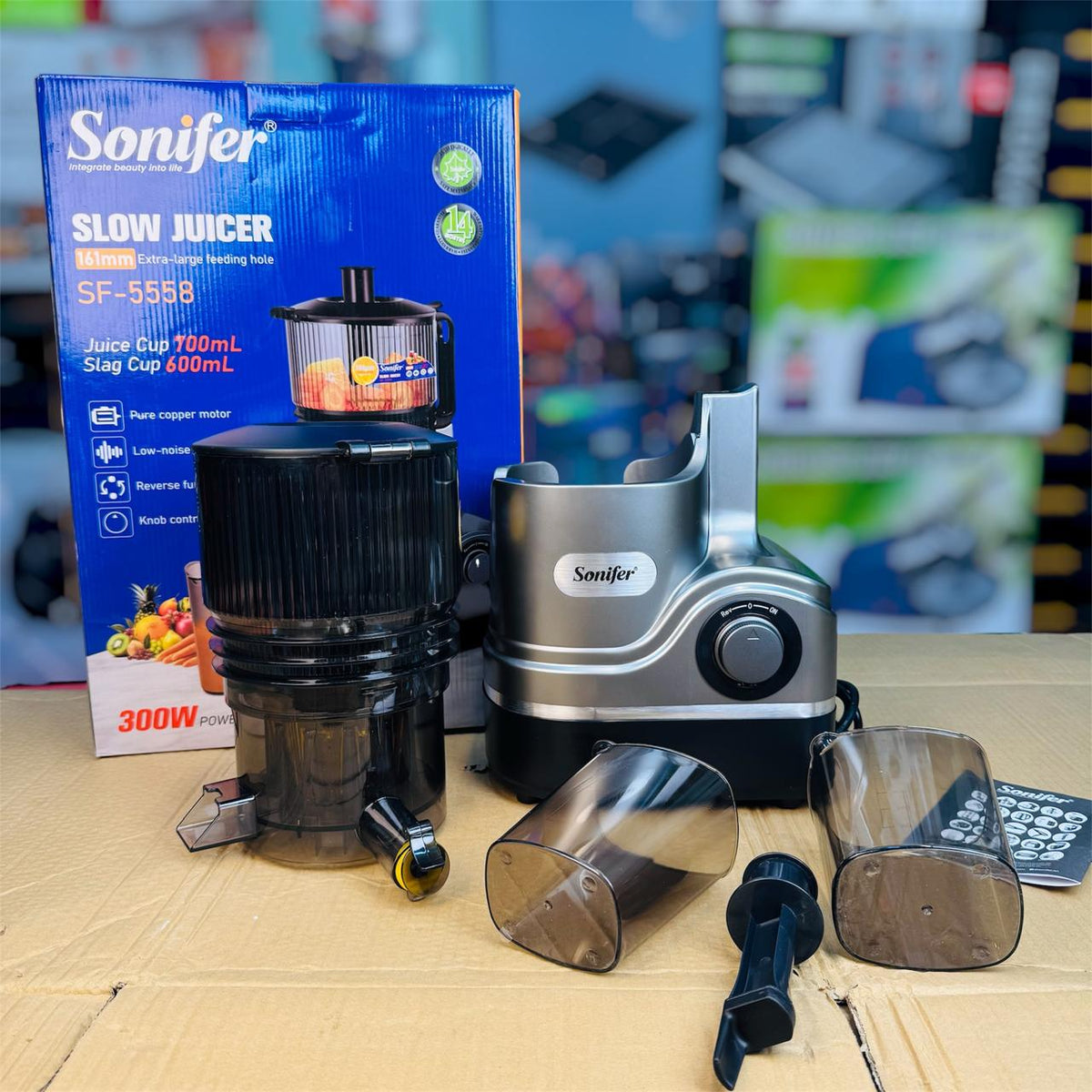 Sonifer Slow Juicer SF-5558 – Cold Press Masticating Juicer