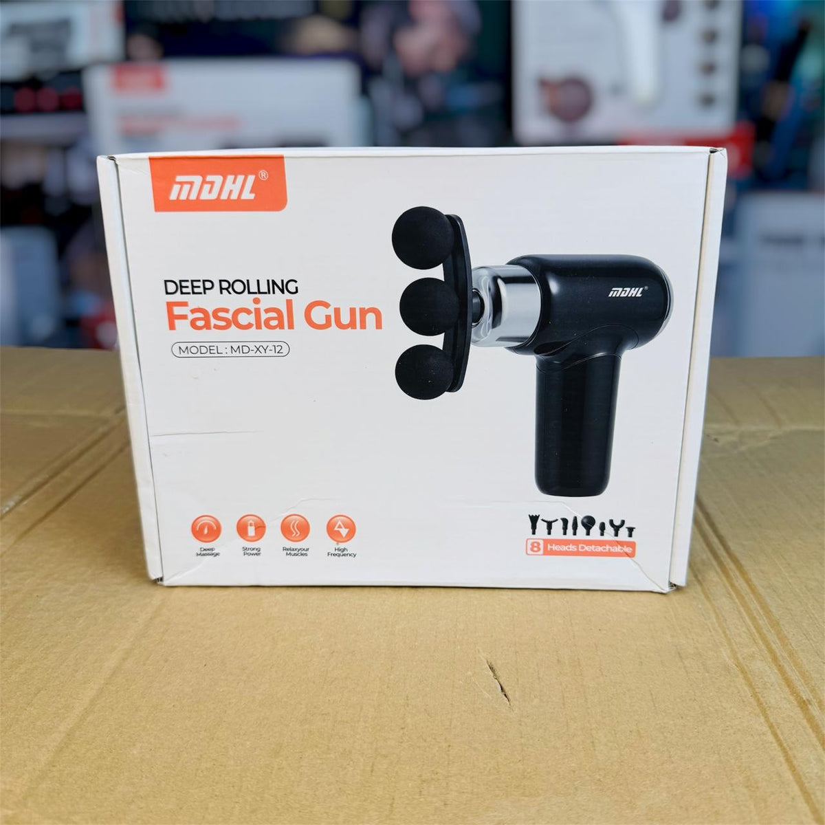 MDHL Deep Rolling Fascial Gun MD-XY-12 – Rechargeable Muscle Massage Gun