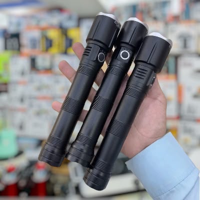 COBA 3-Piece LED Aluminum Alloy Flashlight Torch Set CB-2074-3