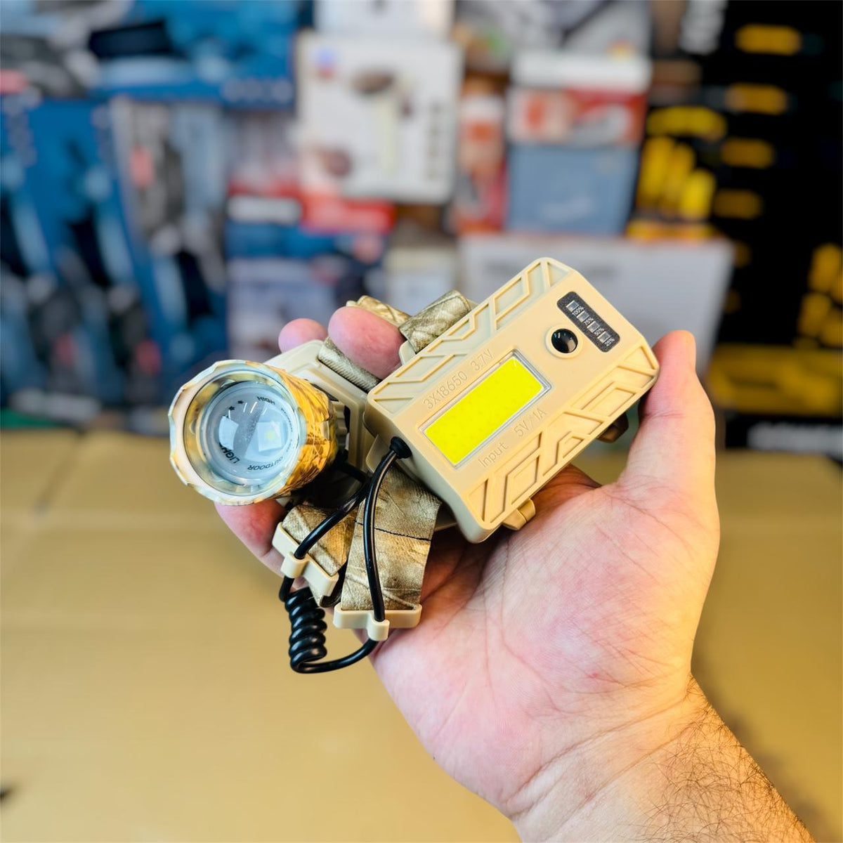 USB Rechargeable Head Light – Hands-Free LED Headlamp for Camping & Repairs