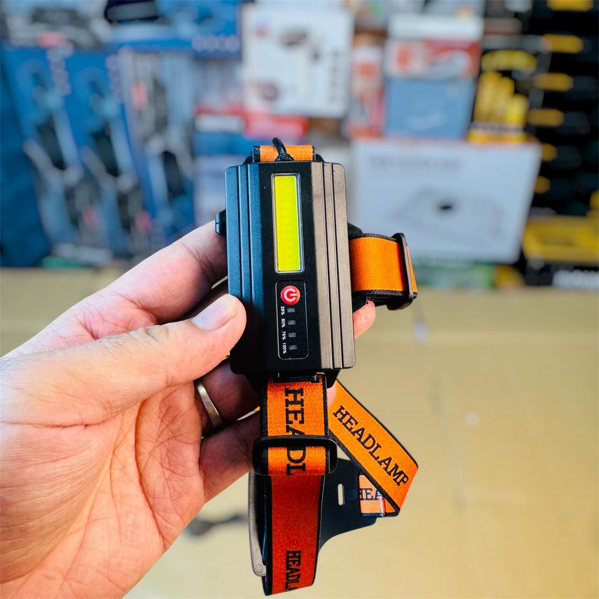 Rechargeable LED Headlamp Torch – Hands-Free Head Light for Camping & Repairs
