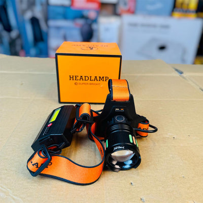 Rechargeable LED Headlamp Torch – Hands-Free Head Light for Camping & Repairs