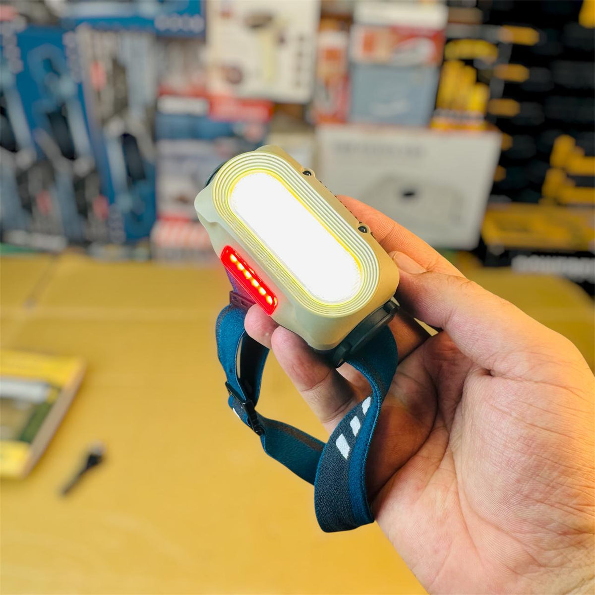 Rechargeable Head Torch – Hands-Free LED Headlamp for Camping & Night Use